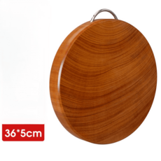 원형 도마 나무 스시 곰팡이방지 친환경 단단한 양면 통도마, 손잡이36*5CM, 1개
