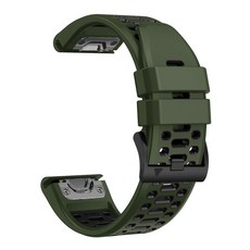 Garmin Marq 2 Descent Mk3i 51mm Mk2i Mk2 Mk1 G1 시계대 스포츠 통기 투톤 실리콘 손목밴드 가민 Quick Fit 26mm 22mm 스트랩, Quickfit-26mm, 8