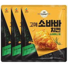 CJ 비비고 씨제이 고메 소바바치킨 소이허니 봉 300G 3개