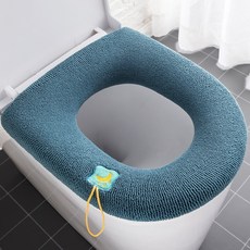 뚱뚱 극세사 변기커버 엉따 시트, BLUE, 1개