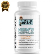 KetoKoach LLC 남성 종합 비타민, 1개, 60정
