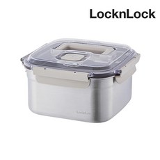 락앤락 숨쉬는 스테인리스 김치통 정사각, 3.8L, 1개