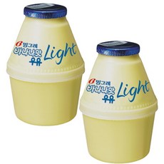 빙그레 바나나맛 라이트 우유 240ml 5개 항아리 단지 우유