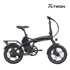 퀄리스포츠 엑스트론 프로 미니 48V 500W 16인치 접이식 전기자전거, 1-2. 블랙 스로틀겸용, 완조립택배배송