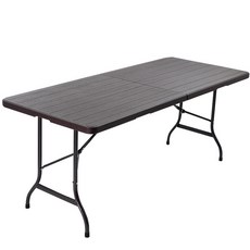 로티캠프 브로몰딩 야외 접이식 테이블 SZK-180, 브로몰딩테이블우드무늬1800