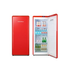 소주냉장고 레트로 냉동고 UN-149SF 음료수 술냉장고 가정용 인테리어 업소용 냉장고, UN-149SF 레드, UN-149SF