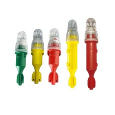 어망 표시등 부표 점멸등 위치 어구 경광봉 신호기, 빨간색(2배터리 단일 플래시), 1개