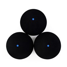 인박카 1Pc /2Pcs/ 4Pcs 블루 포인트 스쿼시 공 고무 스쿼시 라켓 공 스쿼시 훈련 초급 단일 블루 닷 스쿼시 공, 4 pieces balls