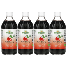 멀티구성 Tart Cherry 다이나믹헬스 주스 농축물 16 fl oz, 4개, 473ml