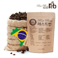 레스트빈 브라질 세하도 ny-2 17-18 200g, 중간입자(커피메이커), 1봉