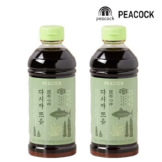 피코크 다시마 쯔유, 2개, 500ml