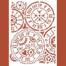 시계스텐실도안