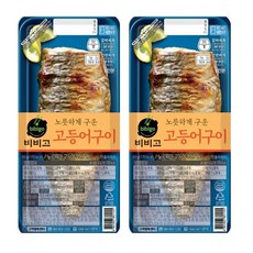 비비고 CJ제일제당 비비고 고등어구이 60g, 2개