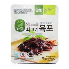 자연애벗 쇠고기육포 발효육포 42봉 세트, 15g, 42개