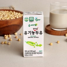 바리의꿈 유기농 해조칼슘 두유 190ml 48팩(NONGMO), 단품