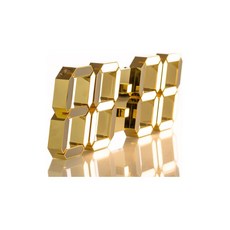 24K 금도금 인테리어 집들이 개업선물3D LED 벽시계, 상세페이지참조(루나리스 샴페인골드)