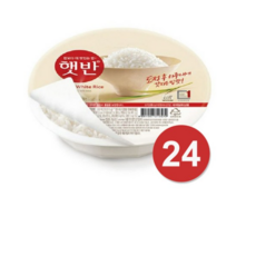 햇반 백미밥, 210g, 24개