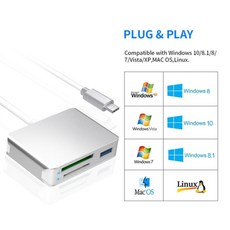 메모리카드리더리 카드리더기 멀티리더기 소니용 일체형 c usb 메모리 카메라 xqd, C형, 1개