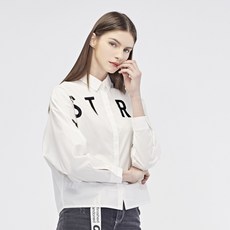 SDEER산데오 여성 봄 심플 카라넥 남몰래 여장을 꾸리다 블러킹 이니셜