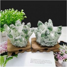 그린 고스트 팬텀 쿼츠 표본 아름다운 (사이즈 : 500-600g) 300-400g), 300-400g