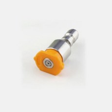 ROUE360 도 14 스테인레스 스틸 4000 Psi 빠른 연결 고압 스프레이 0 15 25 40 도 노즐 세차 액세서리, Orange nozzle, Orange nozzle