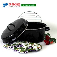 키친아트 다용도 직화(고구마)냄비24CM(주방장갑증정), 1개