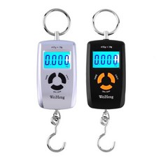 낚시 훅 밸런스 스케일 lcd 휴대용 디지털 전자 저울 포켓 45 kg/10g 소형 수하물 전자 lb oz kg, 1개, 검정