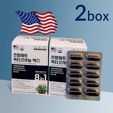 쏘팔메토 옥타코사놀 맥스 미국 완제품 2개(4개월분) 전립선 로르산 쿠크르비트 비뇨기관 남성 영양제, 2개, 60개