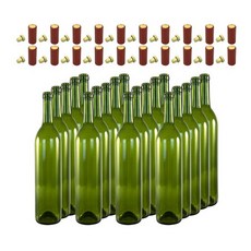 행복한농부 500ml 코르크 와인병(진녹색) 20개 SET, 1개
