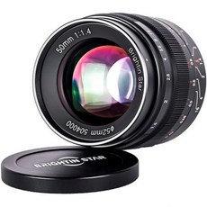 브라이틴스타 50mm F1.4 후지필름 XF 마운트 미러리스 카메라용 수동 포커스 프라임 렌즈 APSCMF 대형 조리개 표준 고정 XT5 XT4 XT30 XPRO32 XT200