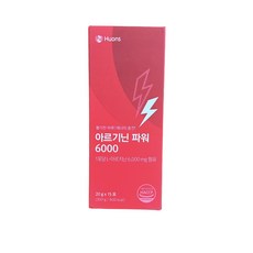 [본사] 휴온스 아르기닌 파워 6000 고함량 L-아르지닌 블루베리맛 액상 15일분 15포 1박스, 300g, 1개
