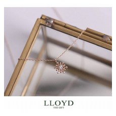 눈꽃다이아목걸이