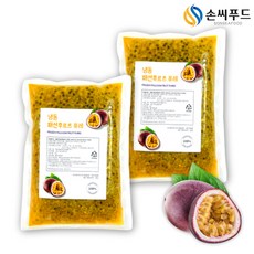 손씨푸드 패션후르츠 퓨레 냉동 백향과, 1kg, 2개