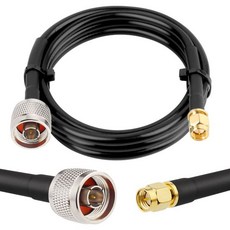 MOOKEERF2PCS N Male SMA 케이블 2ft 50oh WiFi 라우터용 초저손실 KMR240 동축 GPS 수신기 안테나 신호 부스터 사용, 5FT, 1개