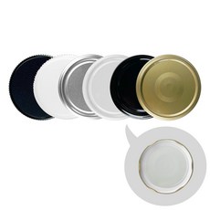 병뚜껑 러그캡 (철/PP) 82mm 플라스틱 철캡 유리병뚜껑, 철캡-실버, 1개