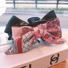  ﻿반전매력 실크여신 인생샷 투톤 리본 고급 집게핀 