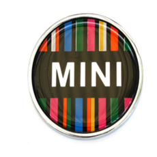 미니 쿠퍼 레이 그릴 뱃지 엠블럼 고뱃지 악세사리 차 꾸미기 튜닝 호환 용품, 01. COLORFUL MINI