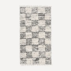 TEXTURED 포르투갈 코튼 러그 카페트 Mixed Check