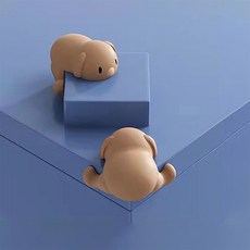 팔공생 모서리보호가드 쿵방지 댕댕 4p 3M HL38_269, 4개, 브라운
