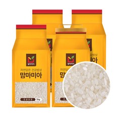 맘마미아 알찬미 쌀눈쌀 20kg (5kg진공4개), 4개, 5kg