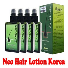 [네오헤어로션코리아] 네오헤어로션 태국정품 정품인증 홀로그램 부착 당일배송 Neo Hair Lotion, 120ml, 4개