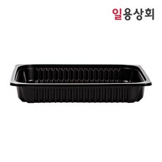 [ILYONG] 실링용기 JH 23193 1000ml 300개 검정, 1개