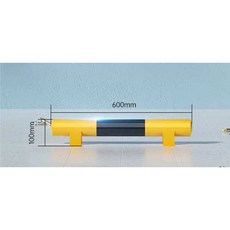 주차장가드레일 충돌방지 철기둥 격리울타리 안전바, 4. 노랑 검정 U형 500x300x1.2, 1개