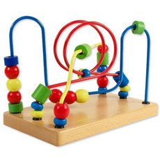 아기장난감원목롤러코스터