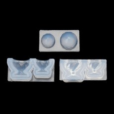 스테레오 유리 잔 모양 에폭시 몰드 DIY 수지 주조 DIY 장난감 실리콘 몰드, 1개