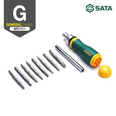 사타 19PCS 반자동 라쳇 드라이버 09350, 1개