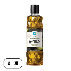 청정원 엑스트라버진 올리브유, 500ml, 2개