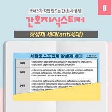 뽀너스 [간호사필수템] 간호지식스티커 세대별 항생제 종류