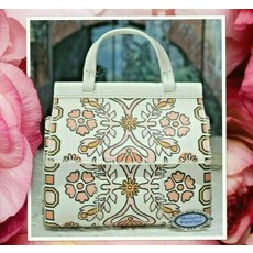 261342 토리버치 BLOCK-T PRINTED MINI 사첼백 Top Handle 가방 In HICKS GARDEN MULTI