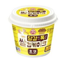 오뚜기 달걀 하나 톡 넣는 쌀컵케이크 초코, 60g, 2개